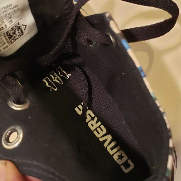 CONVERSE All Star Chuck Taylor Womens Zebra Print High Top Sneakers 6 M - Picture 9 of 10